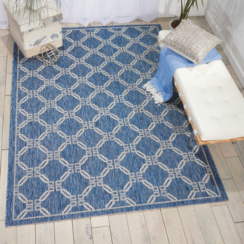 Charlton Home Cochrane Denim Indoor/Outdoor Area Rug & Reviews Wayfair